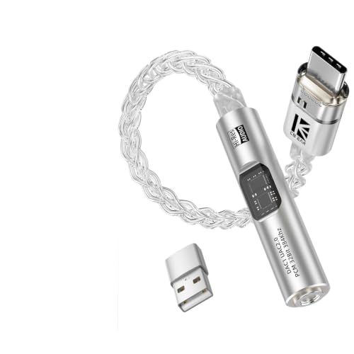 USB C to 3.5mm Audio Adapter with DAC for iPhone, Samsung & iPad | CX31993 DAC Chip + MAX97220 Headphone Amp | HiFi 32Bit/384kHz | 8-Core Silver-Plated Cable