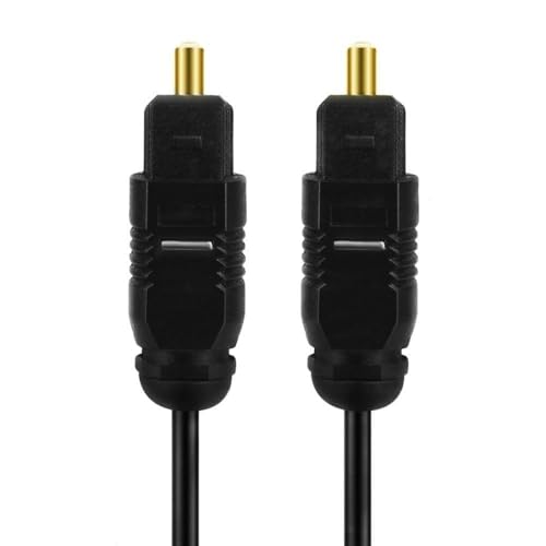 Wen ST 90 Degree Right Angled Super Short Digital Audio Out Put Cable Optical Audio Cable Od 4.0 Mm with Gold-Plated Plug 0.2m(Straight 3m,2pcs) - color: Straight 3m, size: 2pcs