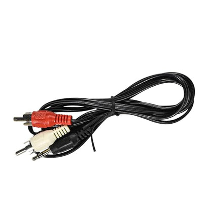 HQRP 4ft Audio Y Cable Splitter/Stereo Cord Compatible with Bose Lifestyle Subwoofer PS18 PS28 PS38 PS48 III Powered Speaker System, 1 Mini Plug to 2 RCA Plugs