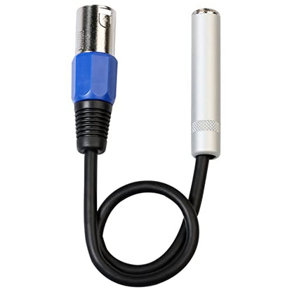 1/4 to XLR Cable,Balanced 1/4inch Female to XLR Male Stereo Audio Adapter,Quarter Inch/TRS to XLR Male Connector, 500231109