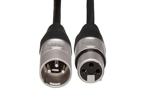 Hosa HXX-010 Pro Balanced Interconnect, REAN XLR3F to XLR3M, 10 Feet