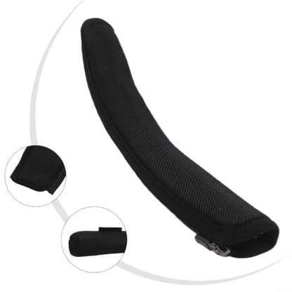 Mesh Headband Cover for SONY WH-1000XM6, Breathable Replacement Pad with Zipper, Protective Cushion Sleeve to Reduce Pressure and Sweat, Black or Gray(Black) - size: Black