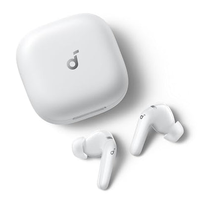 Soundcore P31i by Anker Translation Earbuds with Real-Time Adaptive ANC | Real-Time Adaptive Noise Cancelling, Hi-Res Sound, Translation Earbuds, 50H Playtime, Spatial Audio, Fast Charging, IP55 - color: White