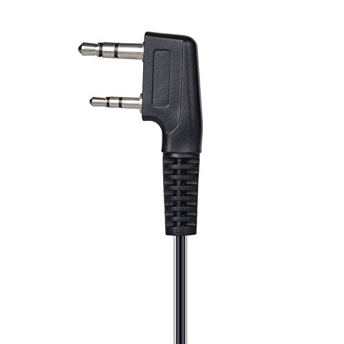 Walkie Talkies Earpieces (10 Packs) for Baofeng UV-5R BF-888S Retevis H-777 Kenwood PUXING with 2 Pins Acoustic Tube Headset with Mic