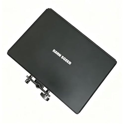 Microphone Stand Tray, 15.6" x 10.8", Black | Steel Shelf, 12 lbs - size: 15.6" X 10.8"