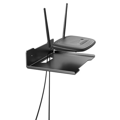 Heavy Duty Steel Floating Shelves, Wall Mounted Shelves for TV, Speaker, Cable Box, Router & Game Console, Space-Saving Storage Shelf for Living Room, Bedroom & Office (1PCS 6.7" x 9") - size: 1PCS 6.7" x 9"