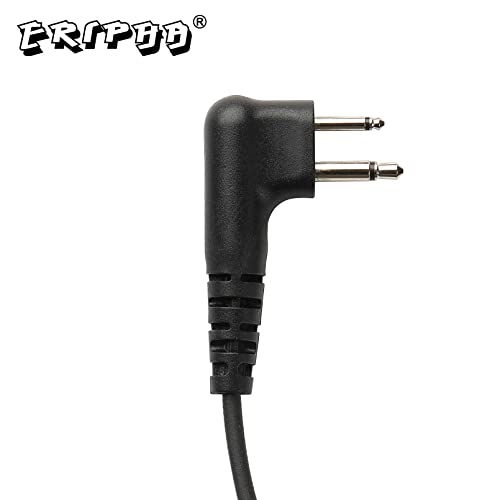 2-Pin Earpiece with PTT Mic for Motorola BPR40/CLS/DLR Series | 2-Way Radio Air-Tube Surveillance Headset (10-Pack)