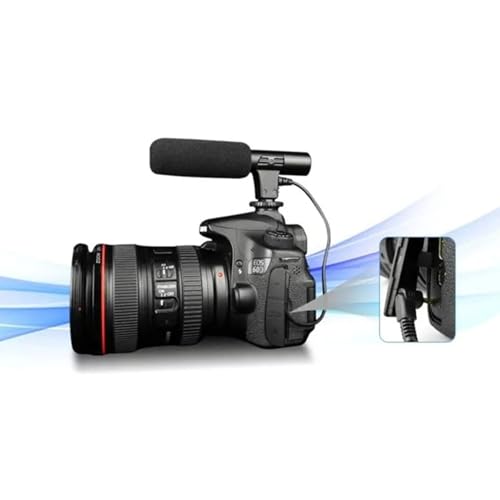 3.5mm Universal Microphone External Stereo Mic for Camcorders Digital Video Camera DSLR Camera Microphone Accessories Professional Stereo Microphone Recording Device External Microphone