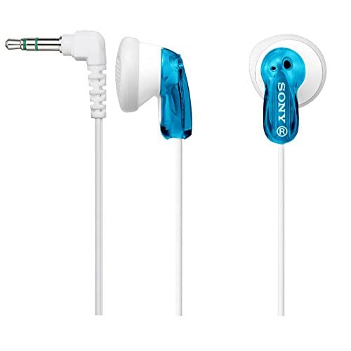 Sony MDRE9LP/BLU Earbud Headphones, Blue (Pack of 2) - color: Blue, size: 2 count