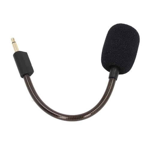 Mic Replacement for BlackShark V2 BlackSharV2 Pro Gaming Headset, 3.5mm Noise Cancelling Game Boom Microphone for BlackShark V2 BlackSharV2 Pro (Black) - color: Black