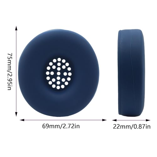 Solo 4 Protective Case, Compatible with Beats Solo 3/Solo2 Headphones, Precise Fit Shockproof Silicone Cover with Carrying Clip, Sweatproof Dustproof Skin for Gym & Travel, Easy to Install (Dark Blue) - color: Dark Blue