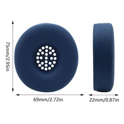 Solo 4 Protective Case, Compatible with Beats Solo 3/Solo2 Headphones, Precise Fit Shockproof Silicone Cover with Carrying Clip, Sweatproof Dustproof Skin for Gym & Travel, Easy to Install (Dark Blue) - color: Dark Blue