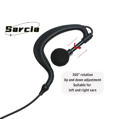 K TYPE 2PIN Earpiece Compatible with UV-5R K1 RT15 RT21 Pxton Radio 4 PCS