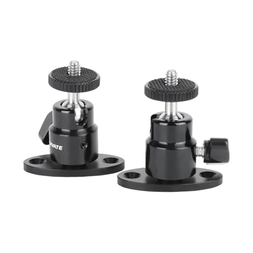 CAMVATE 1/4-20 Mini Ball Head with Ceiling Mount for CCTV & Video(2 Pieces)
