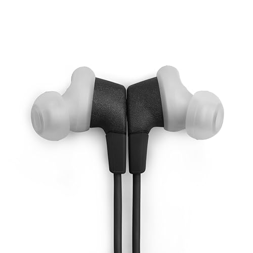 JBL Endurance Run 3 - Wired Sport Headphones - Black/Gray | FlipHook technology for versatile wearing style, IP65 dustproof and water-resistant, JBL Pure Bass Sound, Hands-free calls