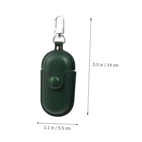 Generic Waterproof Earphone Holder Case for Earbuds 3i, Portable Headset Storage Bag with Scratch-Proof Cover, Anti-Lost Dustproof Protection for Travel and Camping, Dark Green
