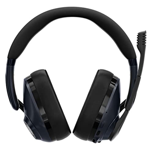 EPOS Gaming H3Pro Hybrid Gaming Headset - PC Headphones with Microphone - Noise-Cancellation, Adjustable, Smart Button Audio Mixing, Bluetooth, Gaming Suite, Surround Sound - Windows 10,Midnight Blue - color: Midnight Blue