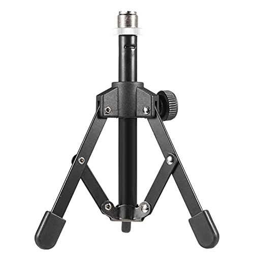 Mini Mic Stand Mini Foldable Desktop Tabletop Tripod Microphone Mic Stand Holder
