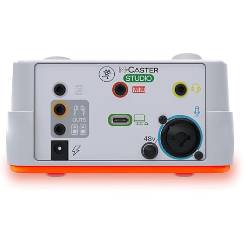 Mackie M-Caster Studio Desktop Live Streaming Mixer- White - color: White, style: Live Streaming Mixer