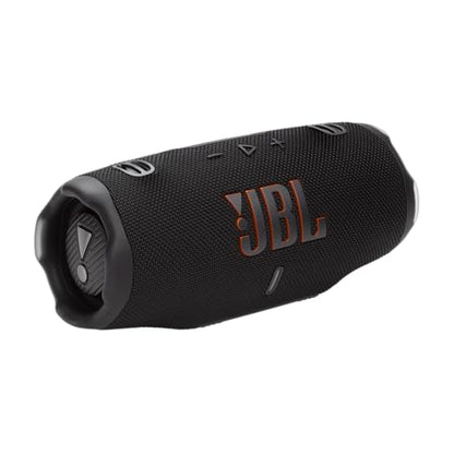 JBL Charge 6 Portable Waterproof Speaker with Powerbank and Strap - Black (Renewed) - color: Black