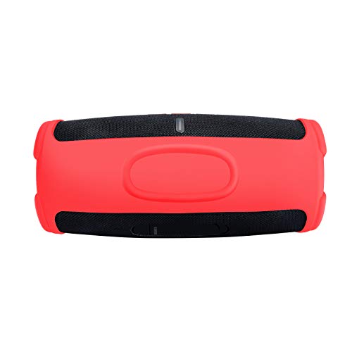 Silicone Cover Case Compatible with JBL Xtreme 3 Portable Bluetooth Speaker, Waterproof Soft Skin Silicone Protective Case for JBL Xtreme 3 Bluetooth Speaker Accessories (Red) - color: Red