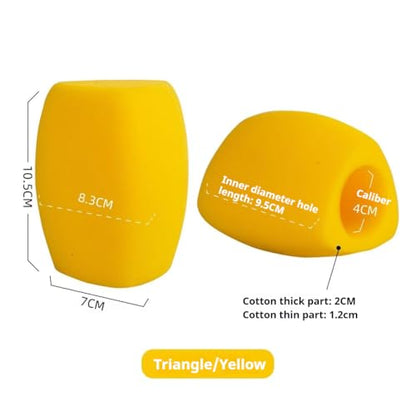 Custom Fuzzy Microphone Windscreen, Plush Foam Mic Cover with Logo or Text, Triple-Side Printable, Wind Noise Reduction, Fits Most Handheld Microphones (Yellow) - color: Yellow