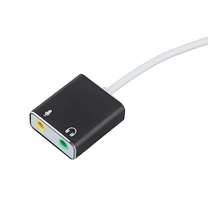 USB C Microphone Type C Sound Card 7.1 Channel USB External Sound Card Type C to 3.5mm Headphone Jack