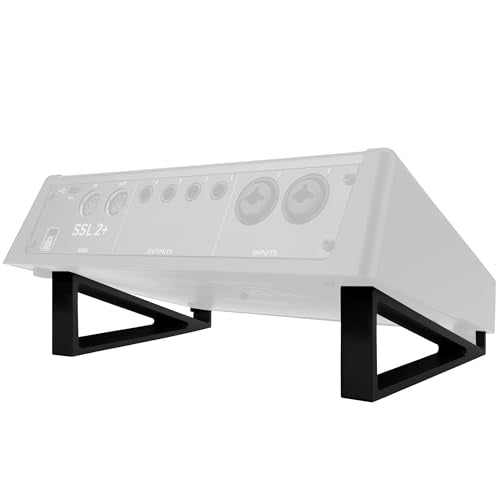 Musiin Audio Interface Stand compatible with SSL2+ MK2,ID14 MK2,Apollo X4 - color: Black