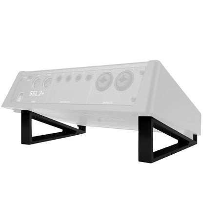 Musiin Audio Interface Stand compatible with SSL2+ MK2,ID14 MK2,Apollo X4 - color: Black