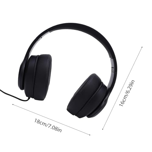 Over Ear Headphones, Foldable and Portable, with Memory Foam earcups, 3.5mm Headphone Jack, and deep bass,Suitable for Mobile Phones, Computers