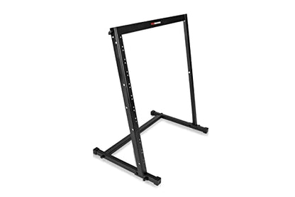Gator Frameworks Angled Metal Desktop Rack Stand with Non-Slip Rubber Feet, 12U Rack Space (GFW-DESKTOPRK-12U) - size: 12 Rack Space