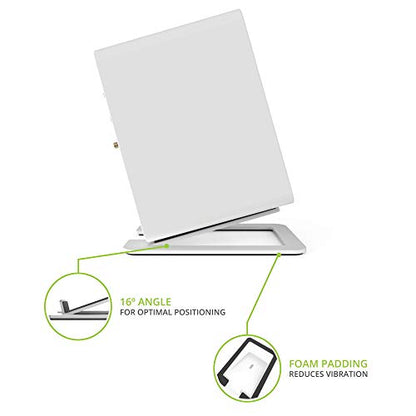 Kanto ORA4MW Pro Audio Bluetooth Desktop Speakers - Matte White Pair S6W Angled Desktop Speaker Stands for Large Speakers - White Pair (2024) - size: ORA4 MW, style: S6W