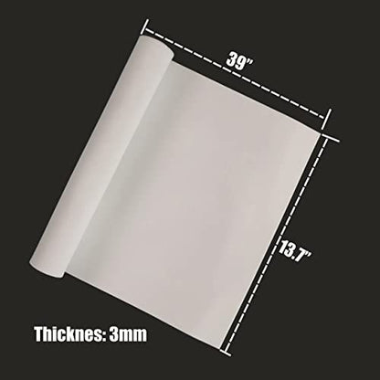 OISAKLD EVA Foam 2mm-10mm 13.7"×39" Craft Foam Sheet 74 kg/m³ Cosplay Foam for Craft Model Cosplay 3mm - color: White, size: 3mm -Thickness