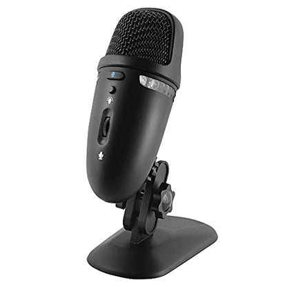 Cyber Acoustics Premium USB Microphone with Dual Recording Patterns - 24-bit Recording Perfect for Podcasting and Vlogging - Compatible with PC and Mac (CVL-2009) - style: CVL-2009