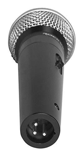 Rockville RMC-3PK Dynamic Microphones 3 Pack, Uni-Directional, Metal Build, XLR, Clear Sound, Low Background Noise, Durable Case, for Vocals, Instruments, DJs | Aluminum Carry Case, Dynamic, Neodymium, Uni-Directional, XLR, Mic Clips Included, Stand Mount