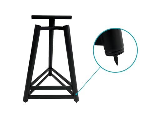 Monolith Easel Style Speaker Stand, 24in (Each) Adjustable Spikes, Supports up to 100 LBS, Sturdy Construction, Compatible with Most Bookshelf Speakers