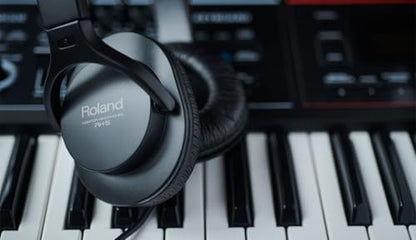 Roland RH-5 | Over-Ear, Closed-Back Monitor Headphones Performance | for Everyday Music Making & Audio Playback | Balanced Tone | Comfortable & Lightweight | Conversion Plug Included