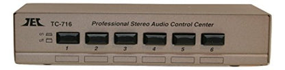 Technolink TC-716 6-Port Stereo Source Selector; Black or Silver, Your Choice (Silver) - color: SILVER