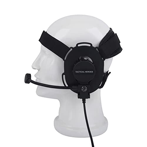 Under-Helmet Single-Ear Bowman-Style 7.0mm TP-120 Headset for Civilian U94
