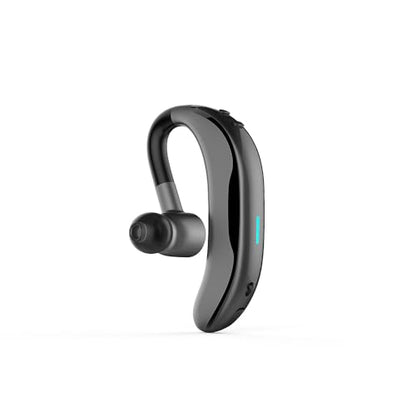 AYI Bluetooth Earpiece Headphone Dual Noise Cancelling Mic Painless Open-Ear Handsfree Headset Sound Left/Right Changeable Earhook Earphones for Driving/Business/Gym-Single Ear Headset F600 Black - color: Single Ear Headset F600 Black