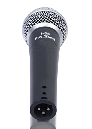 Fat Toad Vocal Microphones (Live ResponsePRO Edition) 3-Pack – Cardioid Dynamic Handheld Mics with Clips & 20ft XLR Cables for Studio, DJ & Karaoke Use