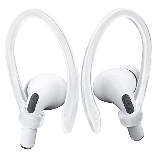 2 Pairs Ear Hooks for AirPods Pro 2 1 AirPod 4-1, Transparent | Upgraded Anti Slip Sports Clip Hooks, AirPods Pro 2, Pro, AirPods 4, 3, 2 & 1, Friendly to Glasses Wearers - color: Transparent