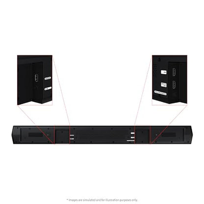 Samsung HW-B750D/ZA 5.1 ch Soundbar w/ Dolby Audio, Surround Sound expansion, Bass Boost, Adaptive Sound, DTS Virtual:X, Wireless Subwoofer, 2024 - style: HW-B750D
