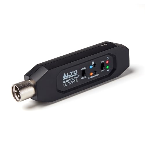 Alto BTULTIMATE Stereo Bluetooth Receiver | Rechargeable XLR Receiver for Mixing Desks, Audio Mixer Setups, and Active PA Systems - style: Bluetooth Ultimate