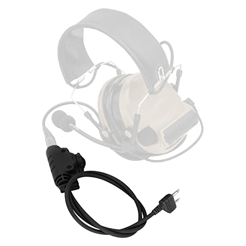 HEARFALCOM U94 V2 PTT Push to Talk Tactical PTT Adapter Civilian Version Compatible with Midland GXT, LXT Series Walkie Talkie （BK） - color: BK 3