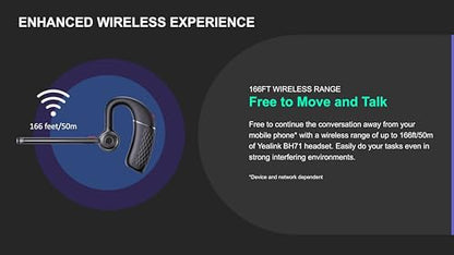 Yealink BH71 Workstation Pro Teams Certified Speaker and On Ear Bluetooth Headset BH71, Dongle, Charging Case, for Video/Mobile Phone Calls, Compatible with Zoom, UC Meet, Gold Support Plan, 1208654