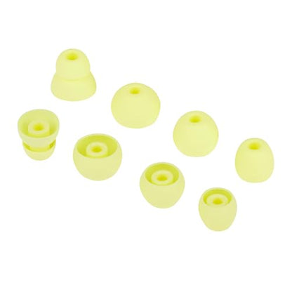 Replacement Earbud Tips Silicone Eartips Compatible with Powerbeats Pro Beats Wireless Earphone Headphones Ear Tips Earbud Replacement Tips, 4 Pairs Yellow - color: Yellow