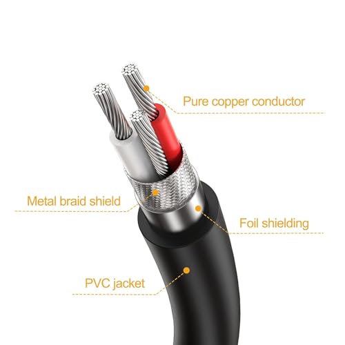 Balanced XLR Splitter Dual XLR Male to 1XLR Female XLR Y-Split Patch Cable | 2XLR to 1XLR 3Pin Microphone Splitter for Studio Preamp,Equzalizer, speaker, Patch Bay, Studio Harmonizer, 1-feet - size: 1 Female XLR to 2 Male XLR, style: 1 Pack