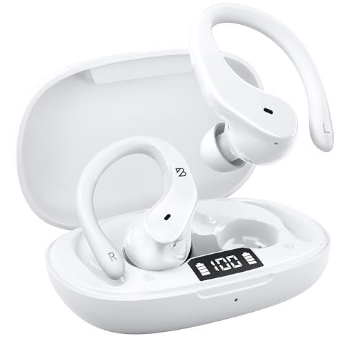 Back Bay Audio Runner Wireless Earbuds for Running, Wrap Around Earbuds - color: White