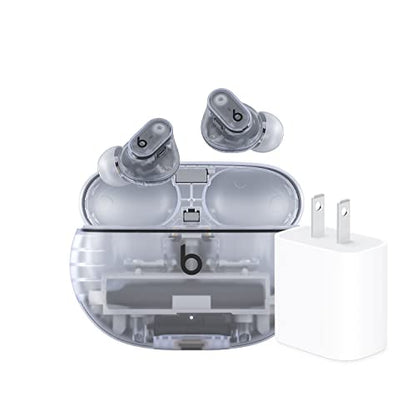 Beats Studio Buds + with Apple 20W USB-C Power Adapter - Transparent - color: Transparent, style: With Power Adapter